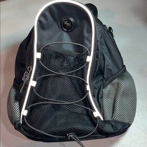 Sleek Black and Gray Men's Backpack